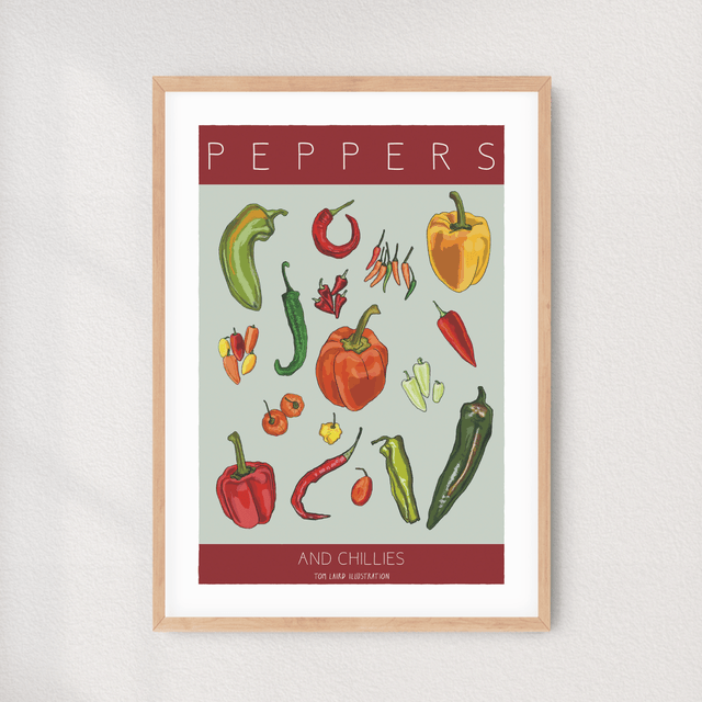 'Peppers and Chillies' art print