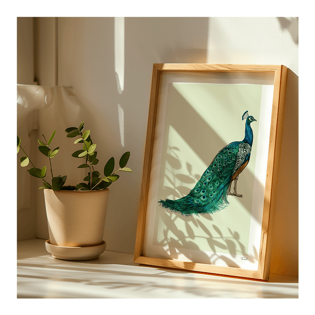 'Peacock' art print