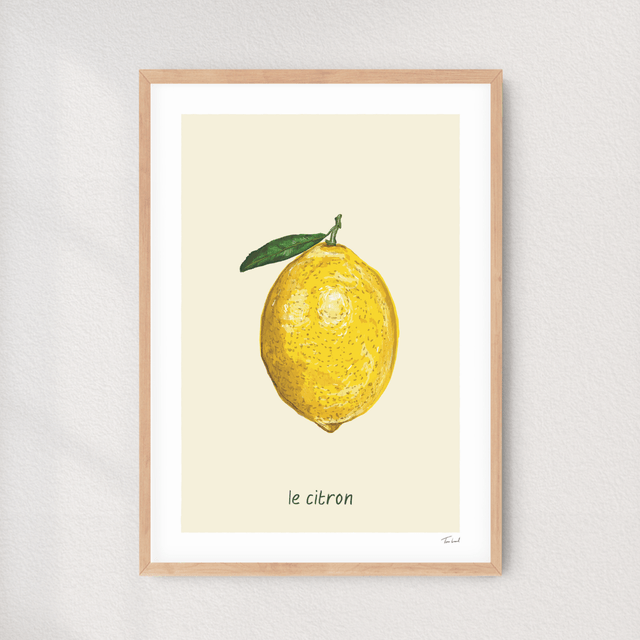 'Le citron' art print