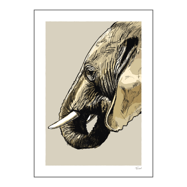 'Elephant' art print