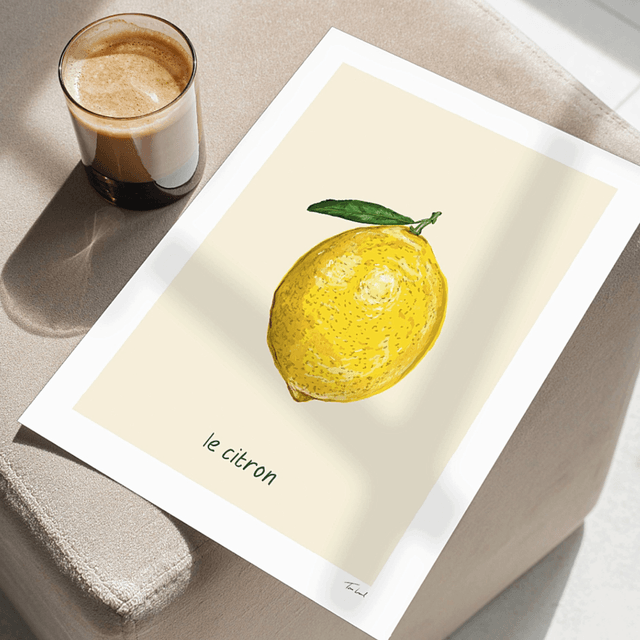 'Le citron' art print