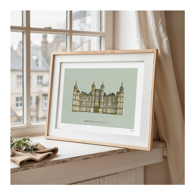 'Burghley House' art print