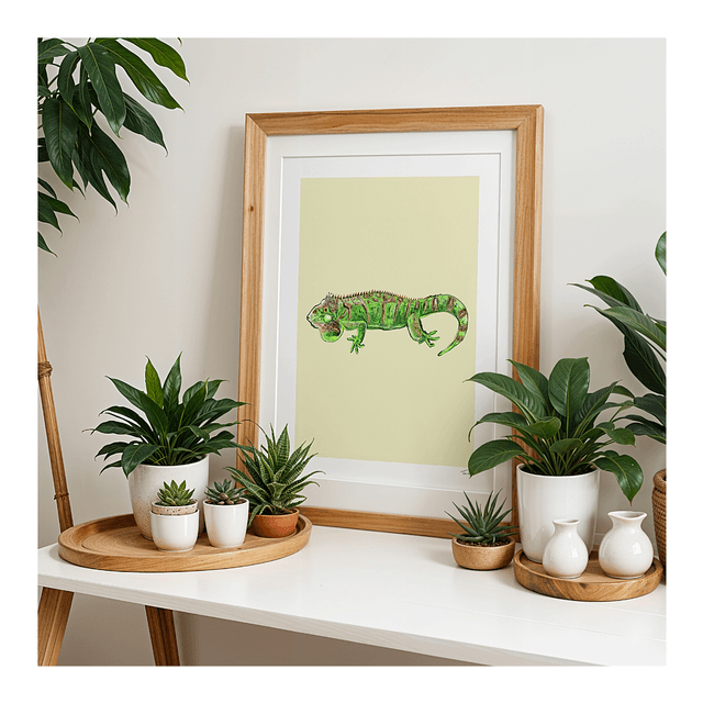 'Iguana' art print
