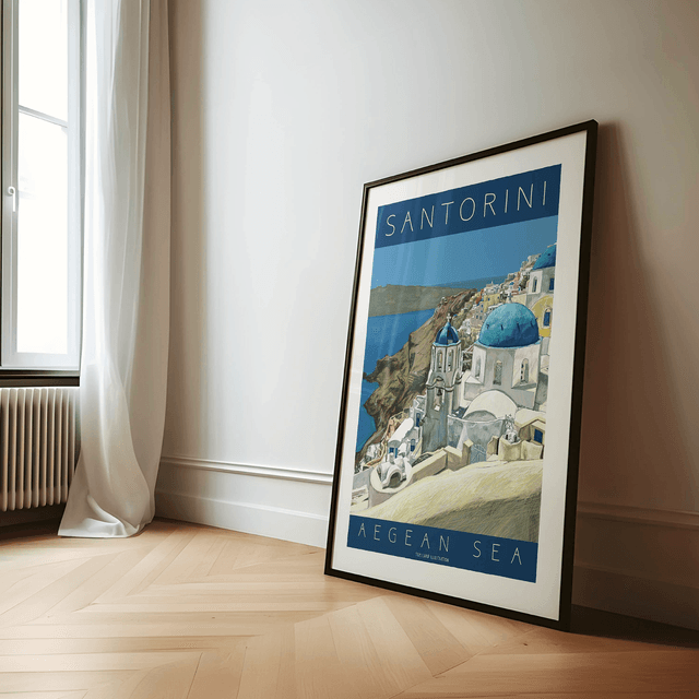 'Santorini’ art print