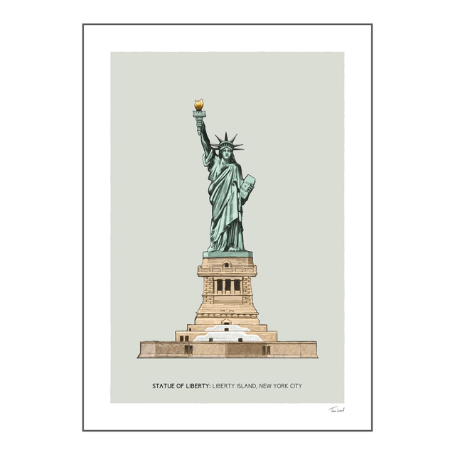 'The Statue of Liberty' art print