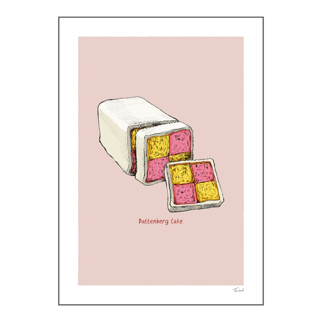 'Battenberg Cake' art print