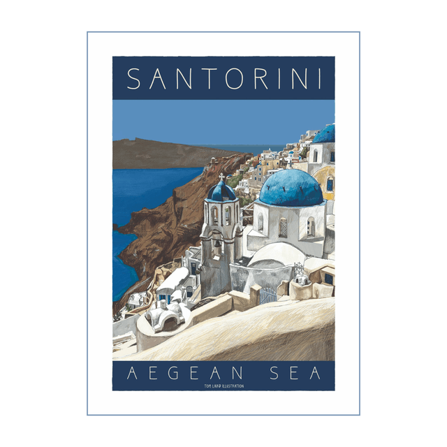 'Santorini’ art print