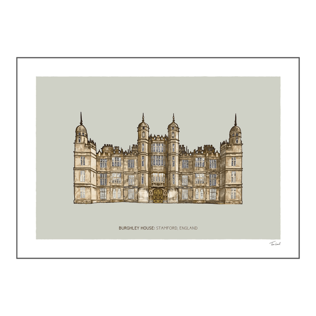 'Burghley House' art print