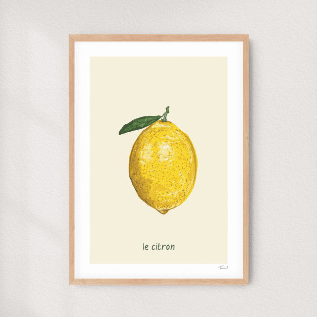 &#039;Le citron&#039; art print