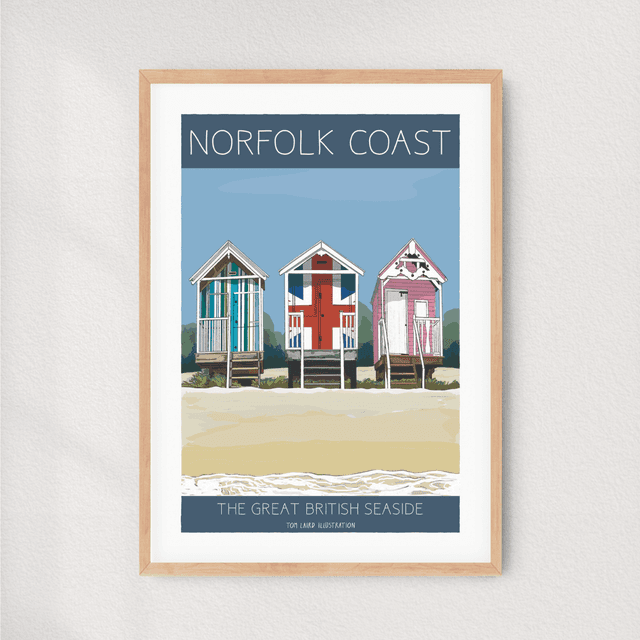 &#039;Norfolk Coast&#039; art print