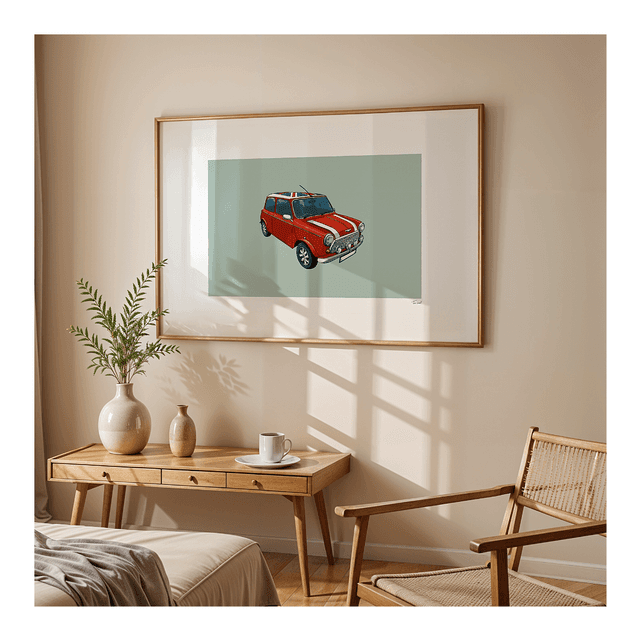 &#039;Union Jack Roof Mini&#039; art print