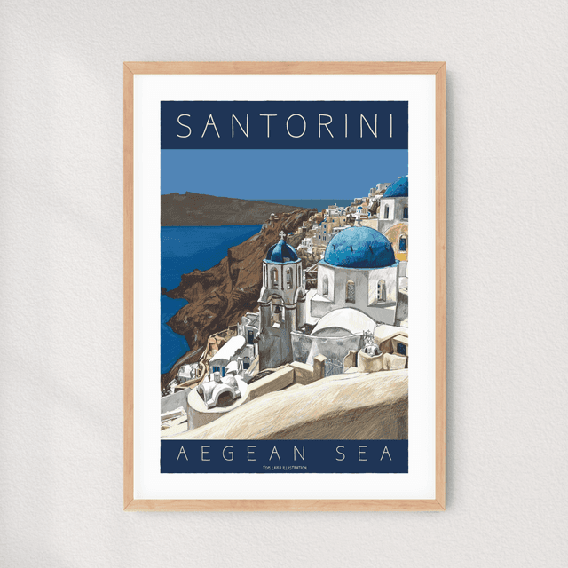&#039;Santorini’ art print