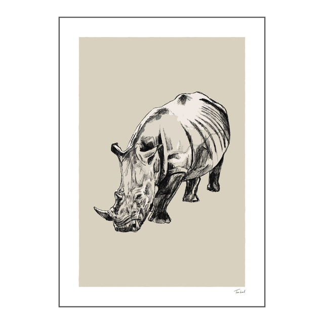 'Rhino' art print